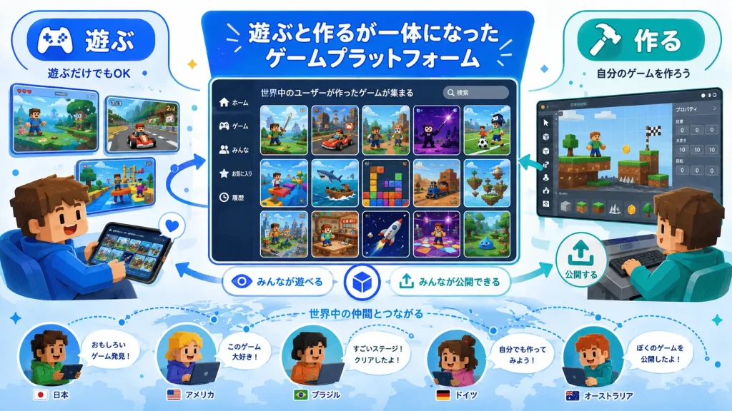 ロブロックスはどんなゲーム？図解