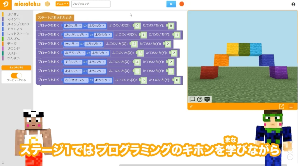 教材動画の1シーン