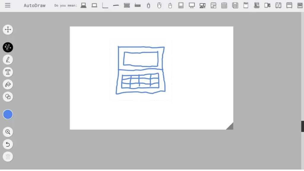 AutoDraw 人間が書いた絵