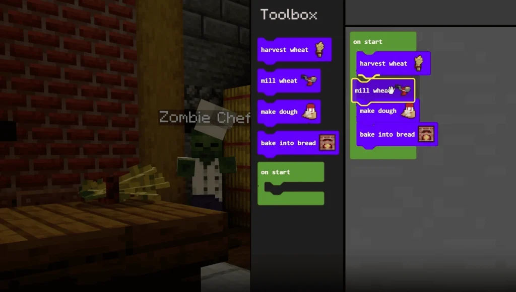 マイクラ教育版の一部